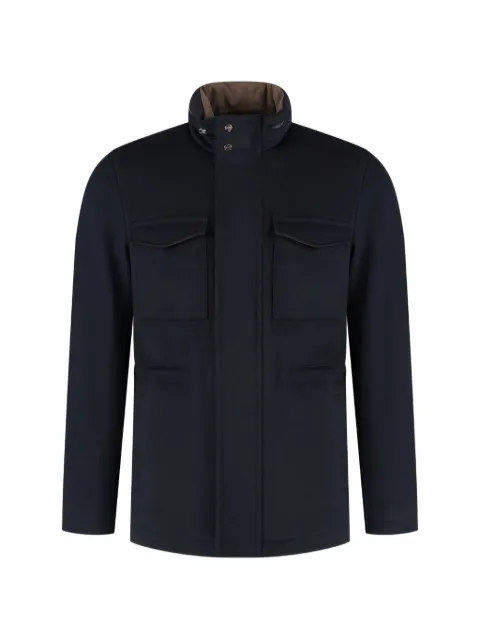 Herno high-neck multi-pocket coat Blue FI000156U333189