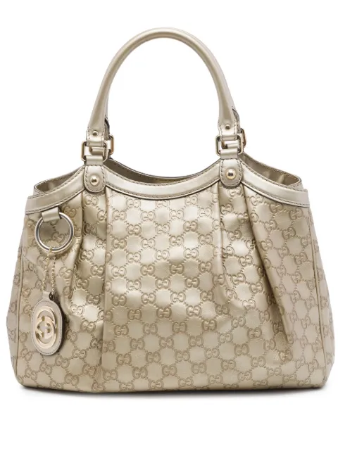 Gucci Pre-Owned 2016-2026 Medium Guccissima Sukey tote bag Gold E9FT6QWW0FH3W28X