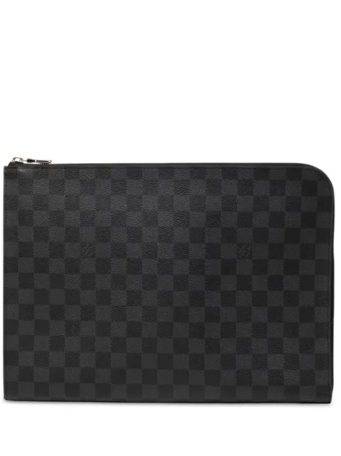 Louis Vuitton Pre-Owned 2020 Damier Graphite Pochette Jour GM clutch bag Black HHWLPK4SWMLPF6WB
