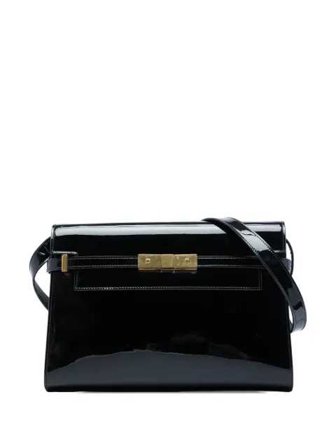 Saint Laurent Pre-Owned 2020 Medium Patent Manhattan shoulder bag Black AFCL6L63VFD1GSNT