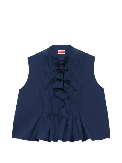 Kenzo tie-fastening blouse Blue FG62TO2399LF