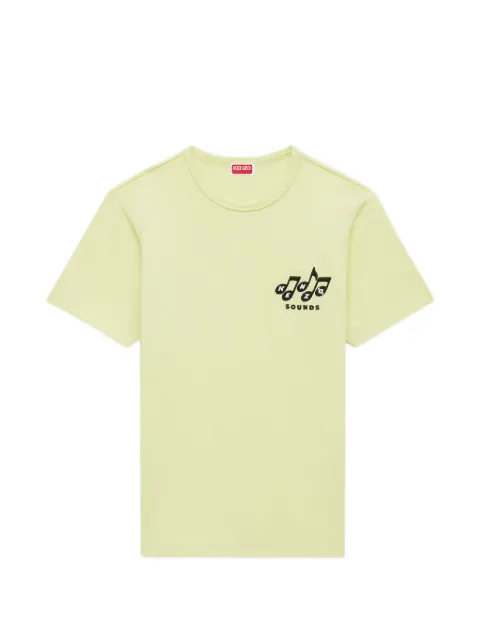 Kenzo Sounds embroidered T-shirt Green FG65TS1614SG