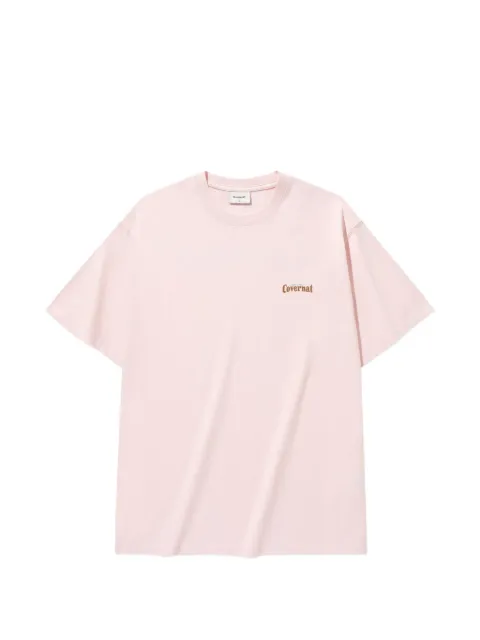 COVERNAT Surfing Motion graphic-print cotton T-shirt Pink CO2502ST18