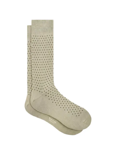 Paul Smith pale green polka dot socks Neutrals M1A800MOT68433