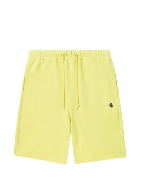 FINGERCROXX logo-patch drawstring shorts Yellow FFXSPM00110XK