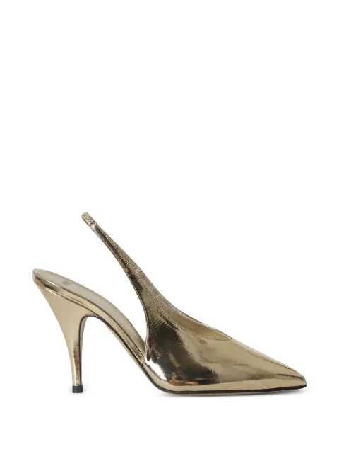 3juin Winona metallic slingback pumps Gold 327W3001R1319