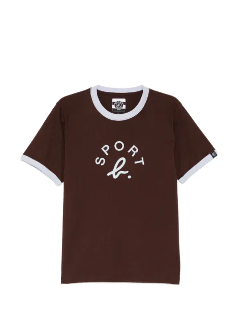 SPORT b. by agnès b. logo-print T-shirt Brown 1409QF5X