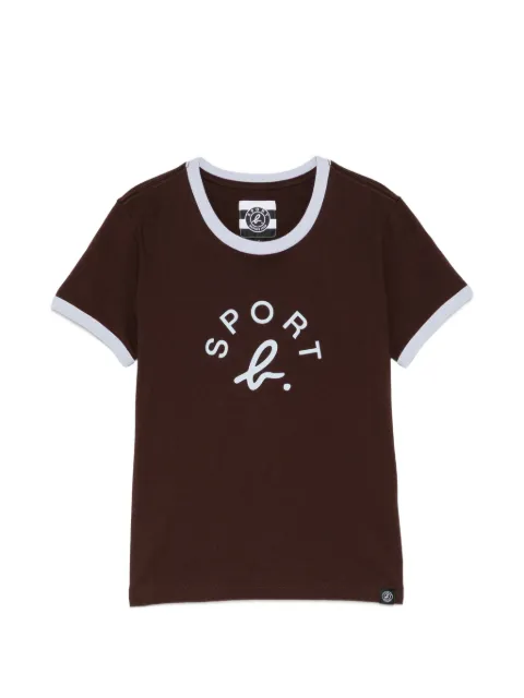 SPORT b. by agnès b. logo-print T-shirt Brown 1712QF5X