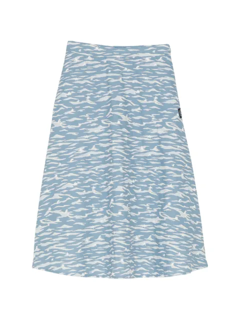 SPORT b. by agnès b. logo-patch skirt Blue K331QI4U