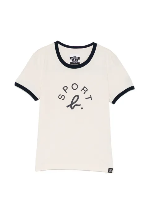 SPORT b. by agnès b. logo-print T-shirt Neutrals 1712QF5X