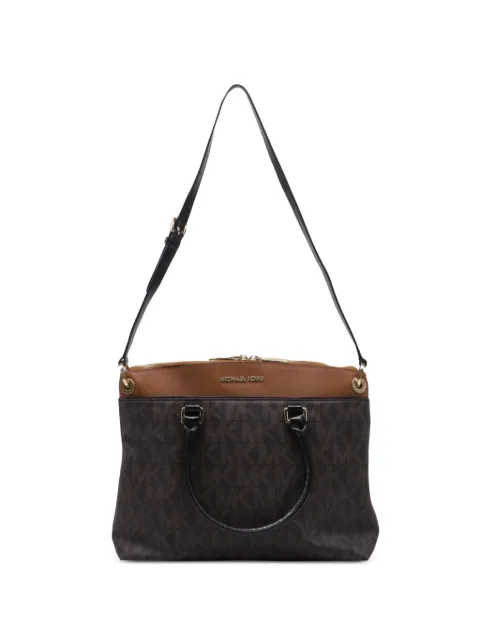 Michael Kors Vintage 2022 large Aubrey Signature satchel bag Brown GILTPUUSBA769994W