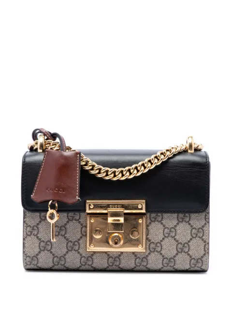 Gucci Pre-Owned 2016-2026 Small GG Supreme Padlock crossbody bag Neutrals YAEVXUJBC95SL2KC