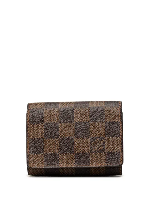 Louis Vuitton Pre-Owned 2006 Damier Ebene Enveloppe Carte de Visite card holder Brown 867UIZ0815M0S58L