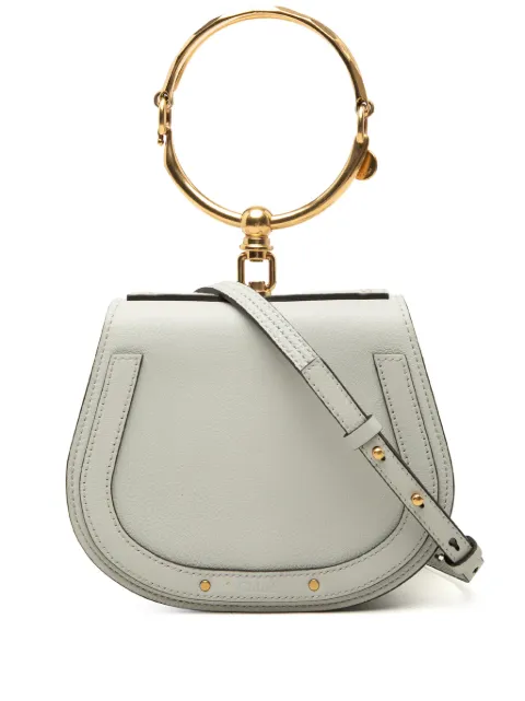 Chloé Pre-Owned 2018 Small Leather Nile Bracelet satchel Grey 79G2S9ZO3FUN2OLL
