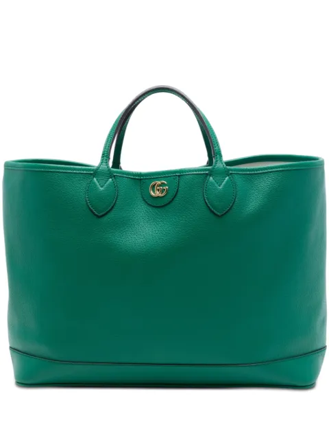Gucci Pre-Owned 2016-2026 Medium Calfskin Ophidia Tote satchel Green 97QPYNIIGMLC03HC