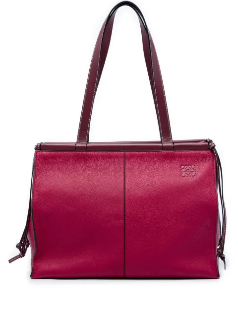Loewe Pre-Owned 2019 Medium Leather Cushion tote bag Red WBF6MMDE3GTB8F8I