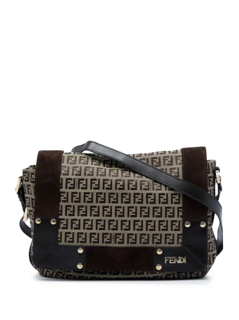 Fendi Pre-Owned 2010-2026 Zucchino Canvas Messenger Bag crossbody bag Neutrals 82HVG8CY1YIL68G8