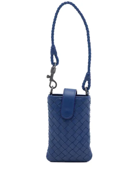 Bottega Veneta Pre-Owned 2011 Nappa Intrecciato Pouch phone case Blue 757WTBJ3005SQI3I