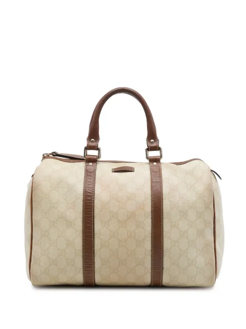 Gucci Pre-Owned 2016-2026 Medium GG Supreme Joy boston bag Brown SSXKCOPCZ9QI6FRX