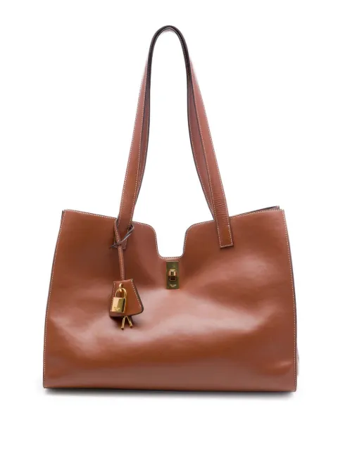 Celine Pre-Owned 2023 Smooth Calfskin Cabas 16 tote bag Brown RYX2CQJXV7690S3U