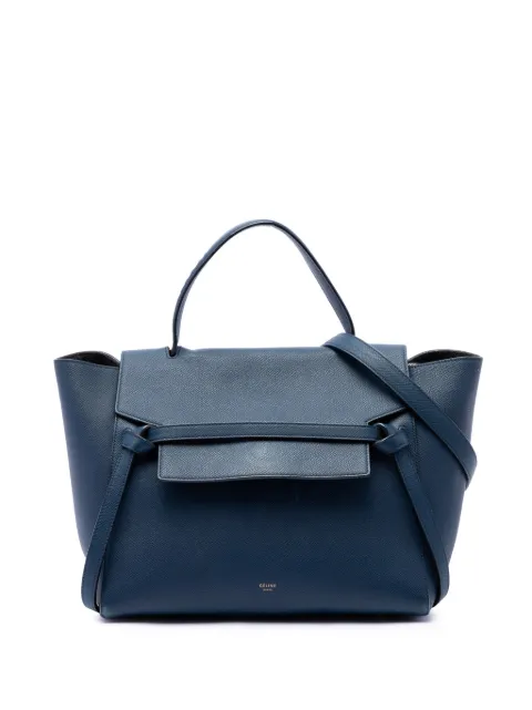 Celine Pre-Owned 2015 Mini Grained Calfskin Belt Bag satchel Blue 1FZV81UGG7B50IYE