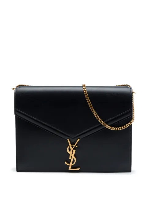 Saint Laurent Pre-Owned 2018 Smooth Calfskin Monogram Cassandra Clasp Bag shoulder bag Black PUF8YDAU4HJ5QI19