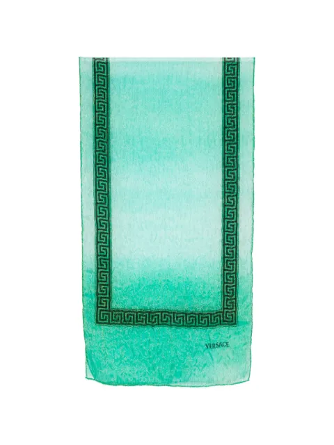 Versace Pre-Owned 2000s Greca-print scarf Green VE180COW