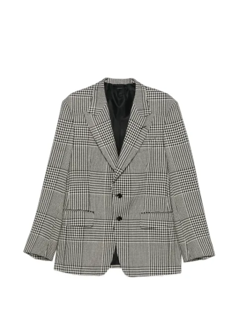 TOM FORD Shelton Prince of Wales checked blazer Black JLSPF2S0336