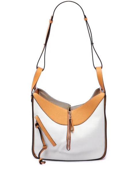Loewe Pre-Owned 2018 Medium Bicolor Grained Calfskin Hammock satchel White NH7QJ0YL7QYS0TBI