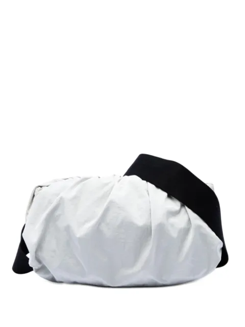 Bottega Veneta Pre-Owned 2012-2026 Nylon The Body Pouch crossbody bag White NB87G5AQS1MI6ERG
