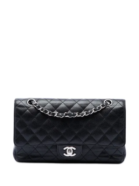 CHANEL Pre-Owned 2009-2010 Medium Classic Caviar Double Flap shoulder bag Black MBV58X7C2QQQXJQ0