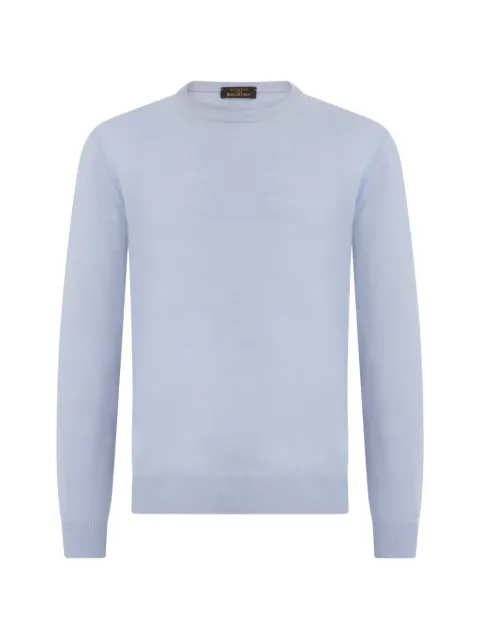 slowear crew-neck knitted sweater Blue 810234ZK135