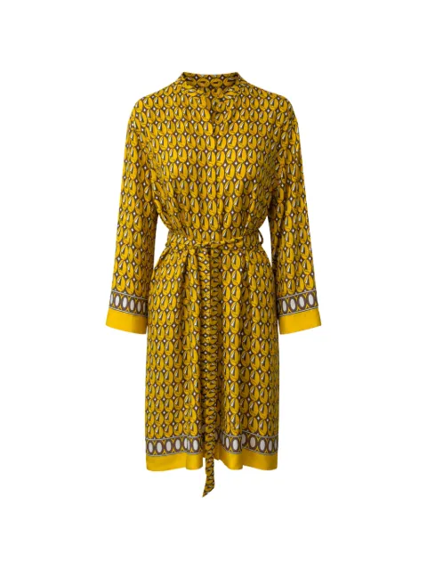 Max Mara geometric-print mini dress Yellow 2629226042600