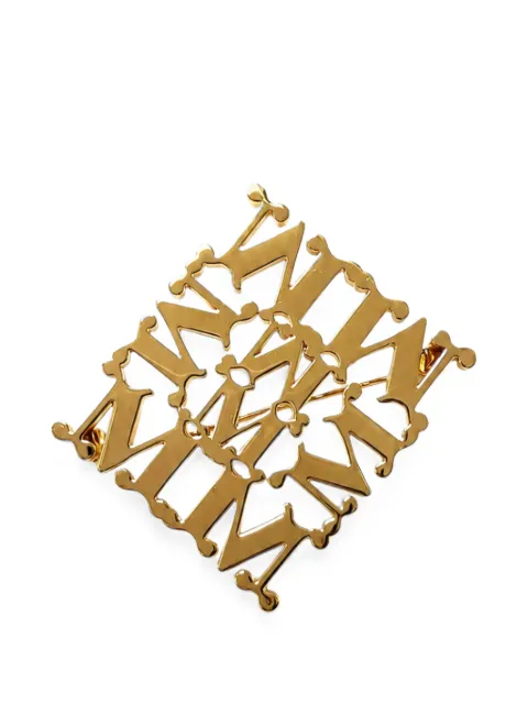 Max Mara monogram brooch Gold 2624756062600001