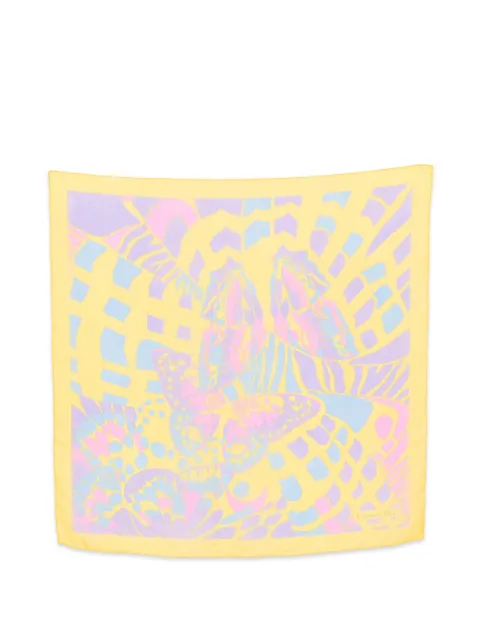 Christian Dior Pre-Owned 2000s butterfly-print scarf Yellow CD250COV