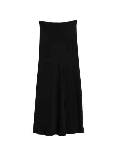 Fabiana Filippi satin-finish maxi skirt Black GND216F361D982825