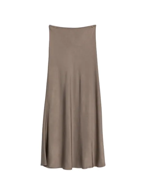Fabiana Filippi satin-finish maxi skirt Grey GND216F361D9821276