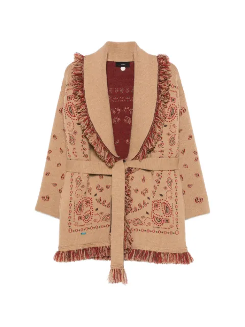 Alanui Bandana print cardigan Neutrals LWHB064E26KNI002