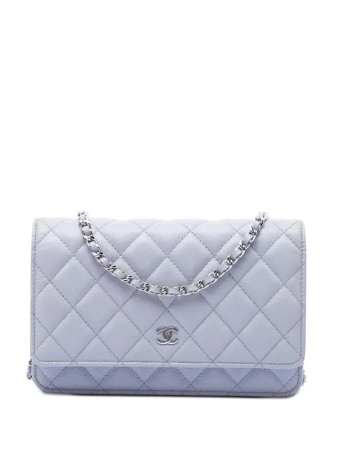 CHANEL Pre-Owned 2021-2026 Classic Caviar Wallet On Chain crossbody bag Purple 79QQXQOWXYJ501J7