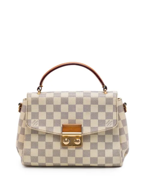 Louis Vuitton Pre-Owned 2016 Damier Azur Croisette satchel White U91EVGE7446G3Z3M