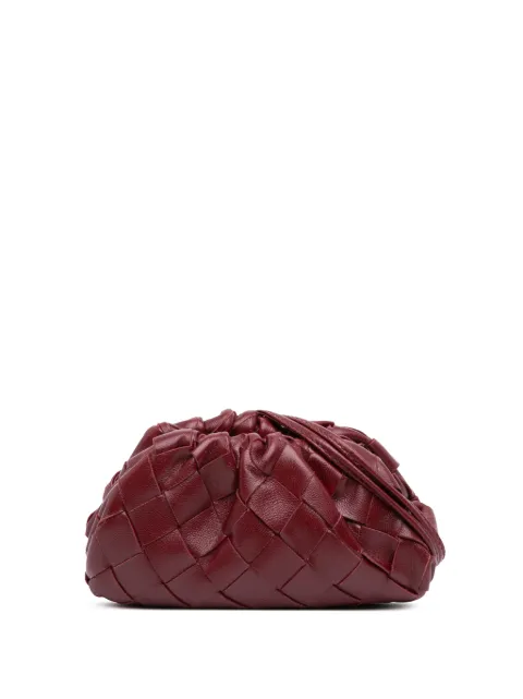 Bottega Veneta Pre-Owned 2012-2026 Nappa Intrecciato The Extra Mini Pouch crossbody bag Red 5R29ZYMTXIAO0Q28