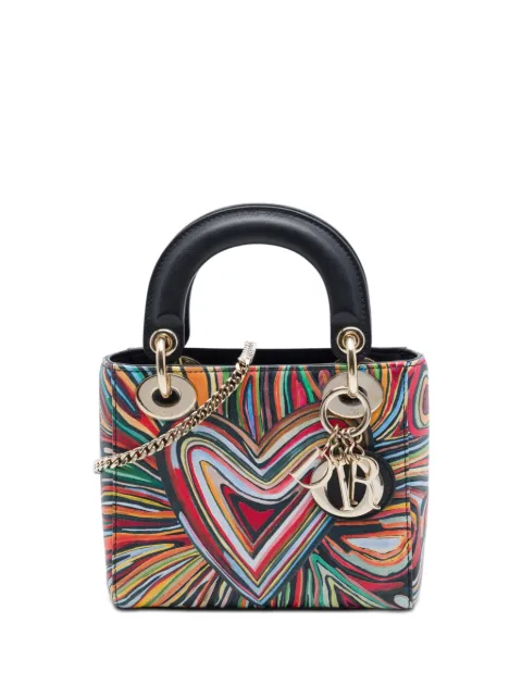 Christian Dior Pre-Owned 2018 Limited Edition DiorAmour Mini Calfskin Lady Dior satchel Red QFDMUFL0FDKCIADG