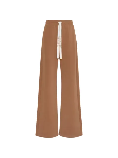 'S Max Mara logo-drawstring wide-leg track pants Brown 2629786023600