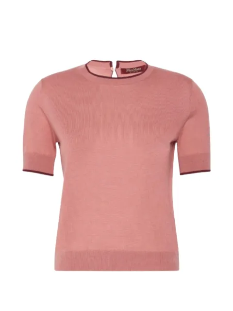 Max Mara wool and silk yarn sweater - fard Pink 2626366081600