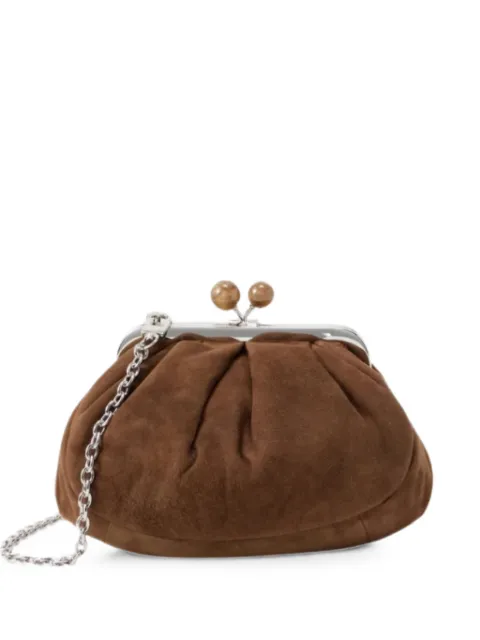 Weekend Max Mara Pasticcino suede shoulder bag Brown 2625516014600