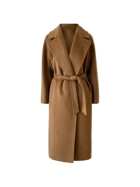 Weekend Max Mara belted notch-lapels coat Brown 2625016072