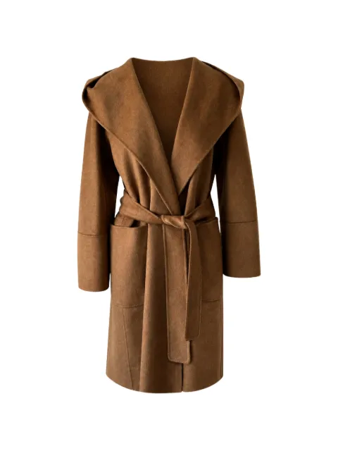 'S Max Mara hooded belted coat Brown 2629016083600003