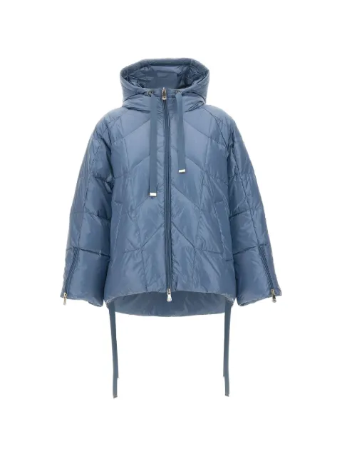 ELENA MIRÒ drawstring-hem puffer jacket Blue F800Z000029N0B4