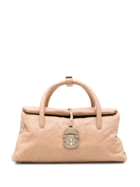 Zanellato Dotta stud-embellished tote bag Neutrals 0687502320000