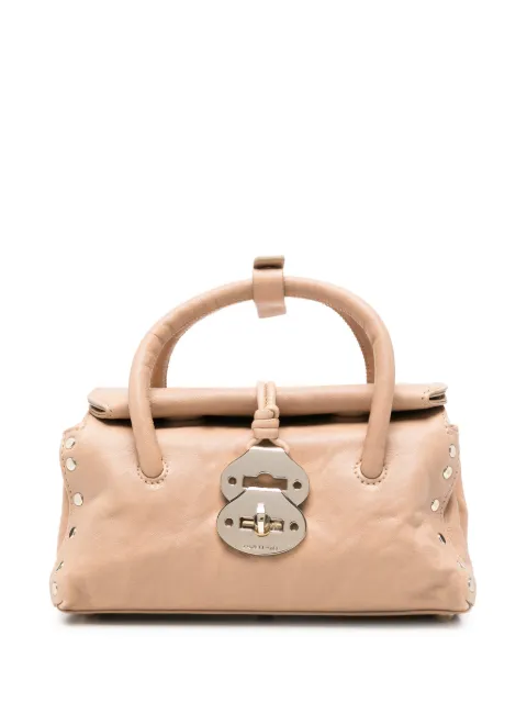 Zanellato Baby Dotta stud-embellished tote bag Neutrals 0687502320000